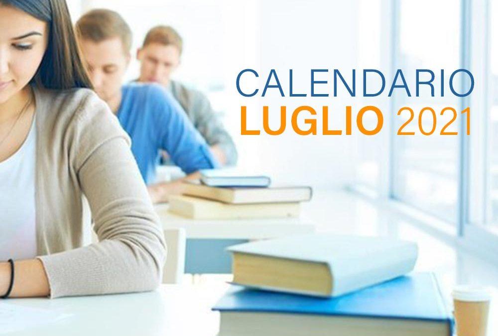 Corsi di recupero luglio 2021